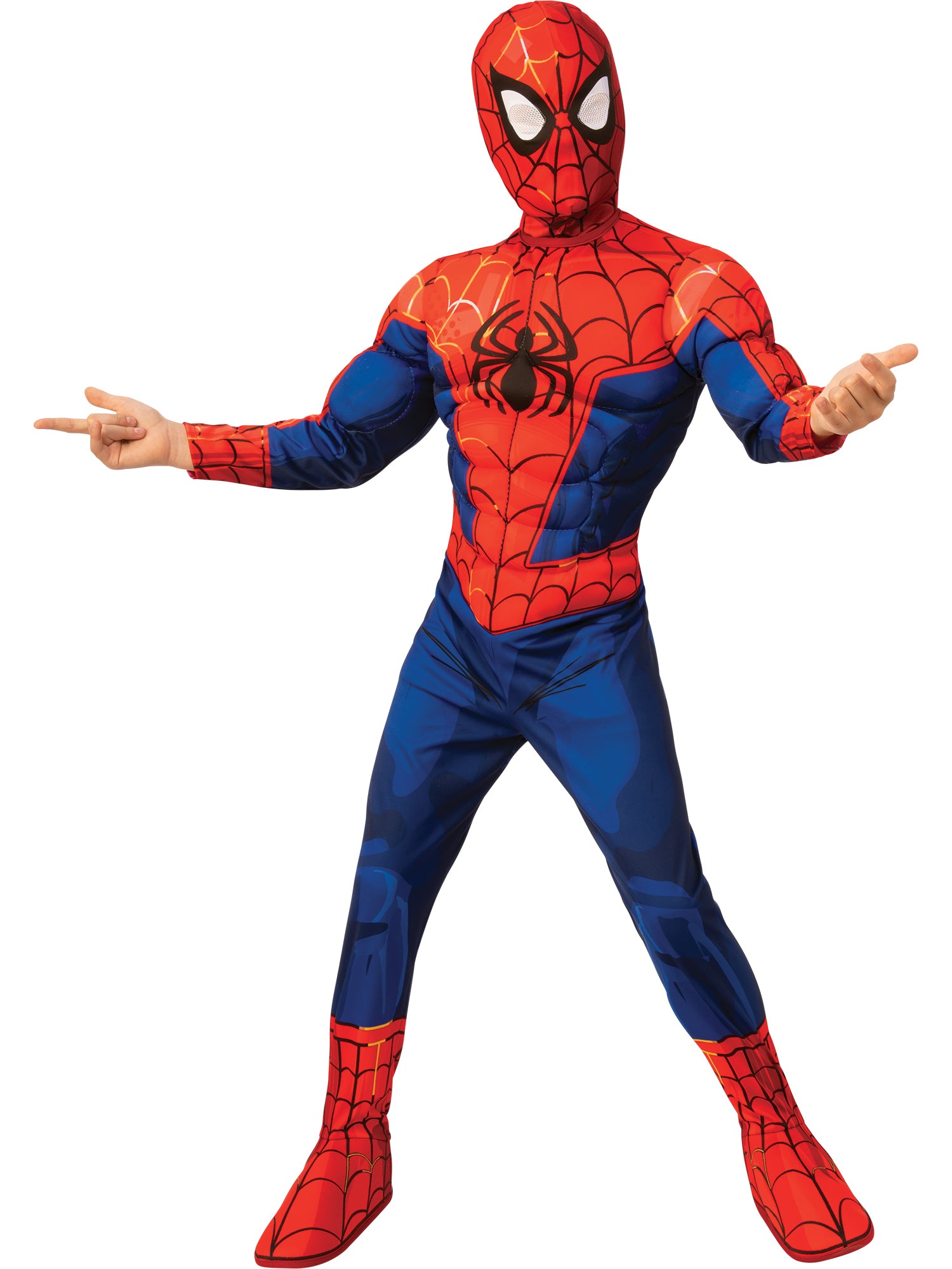 Boys' Spider-Man: Into The Spider-Verse Spider-Man Padded Jumpsuit Costume - costumes.com