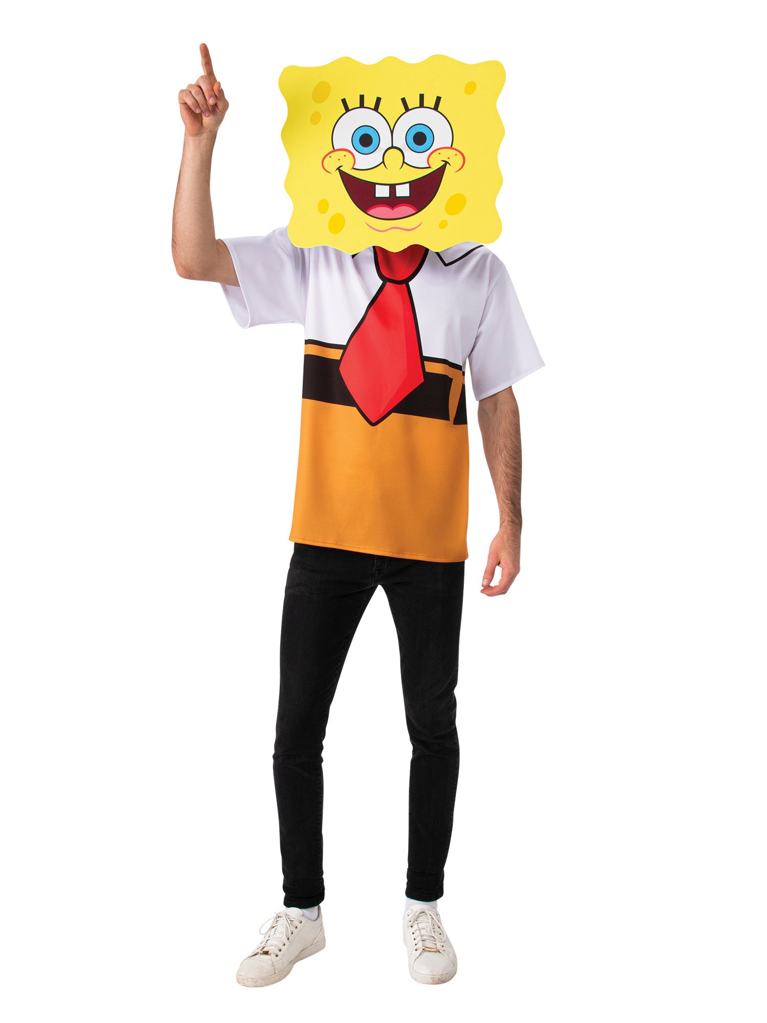 Men's SpongeBob SquarePants Costume Top and Headpiece Set - costumes.com