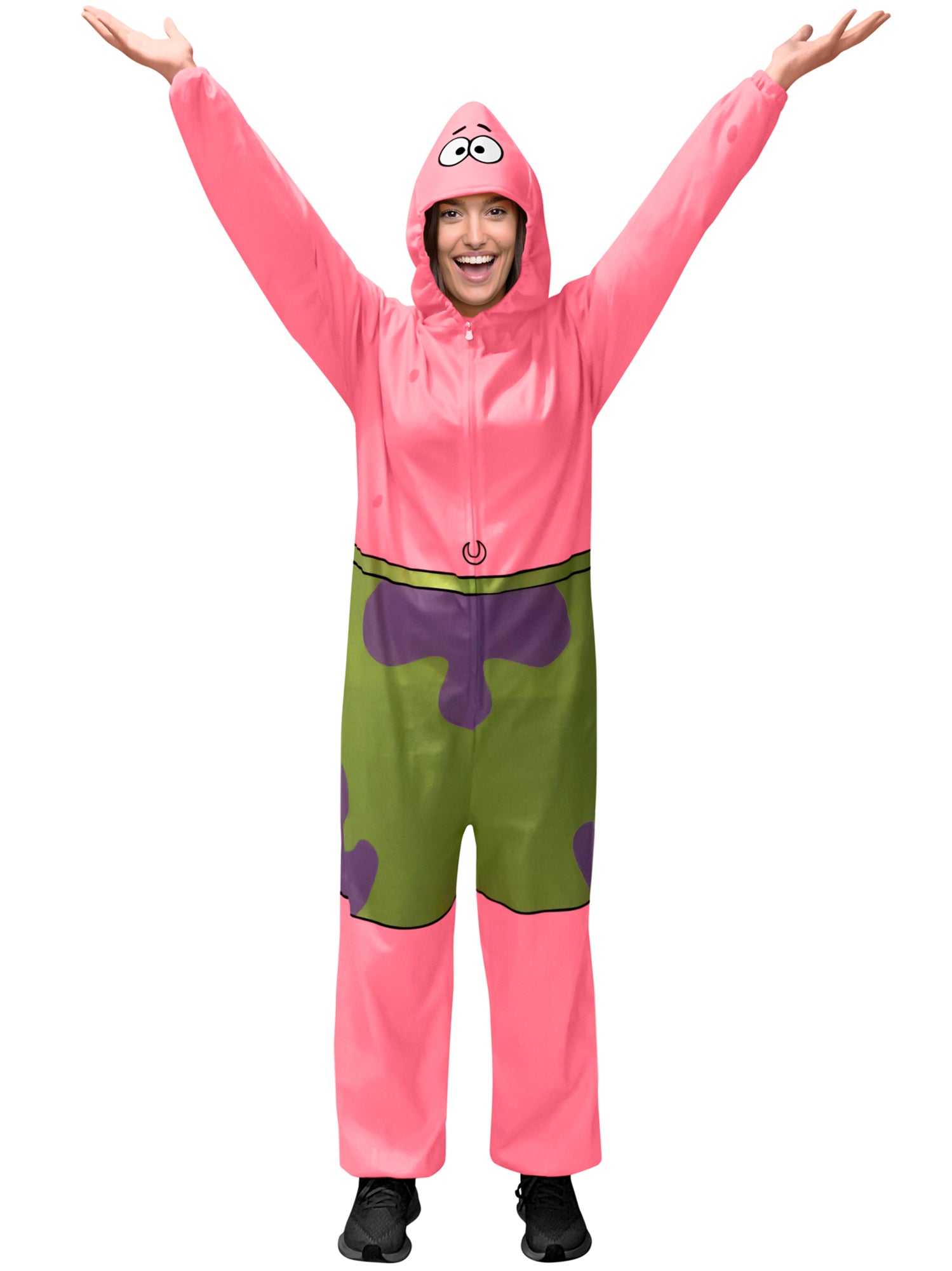 Adult SpongeBob SquarePants Patrick Zipsters Costume - costumes.com