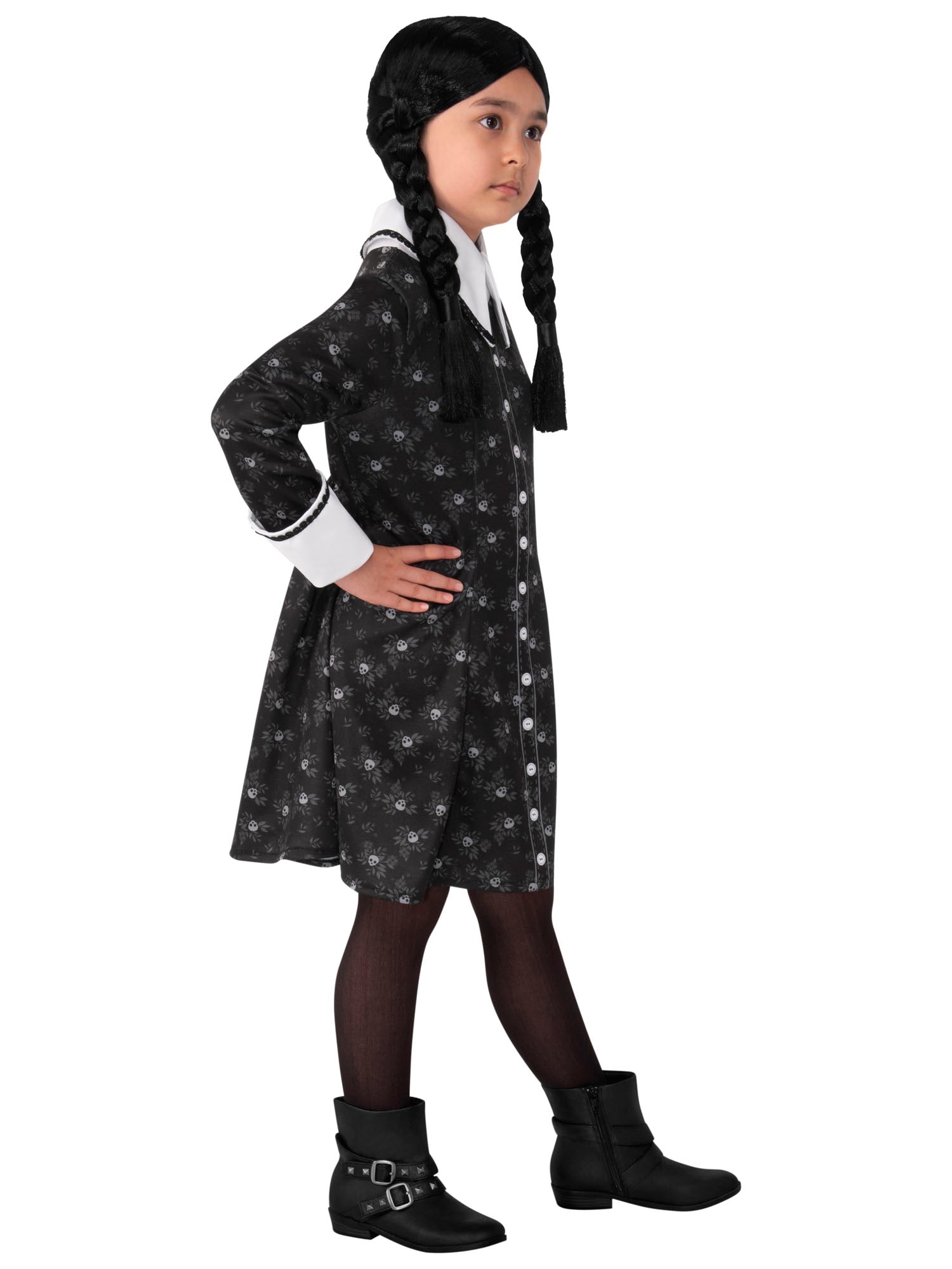 Girls' The Addams Family Wednesday Addams Dress - costumes.com