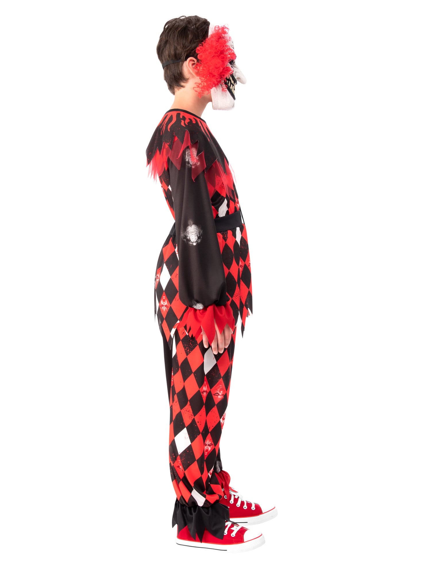 Boys' Red and Black Scary Clown Costume - costumes.com
