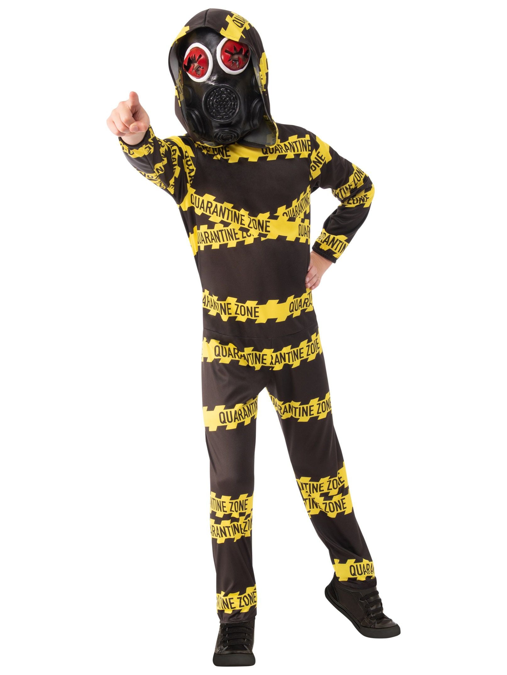 Boys' Masked Biohazard Quarantine Caution Costume - costumes.com