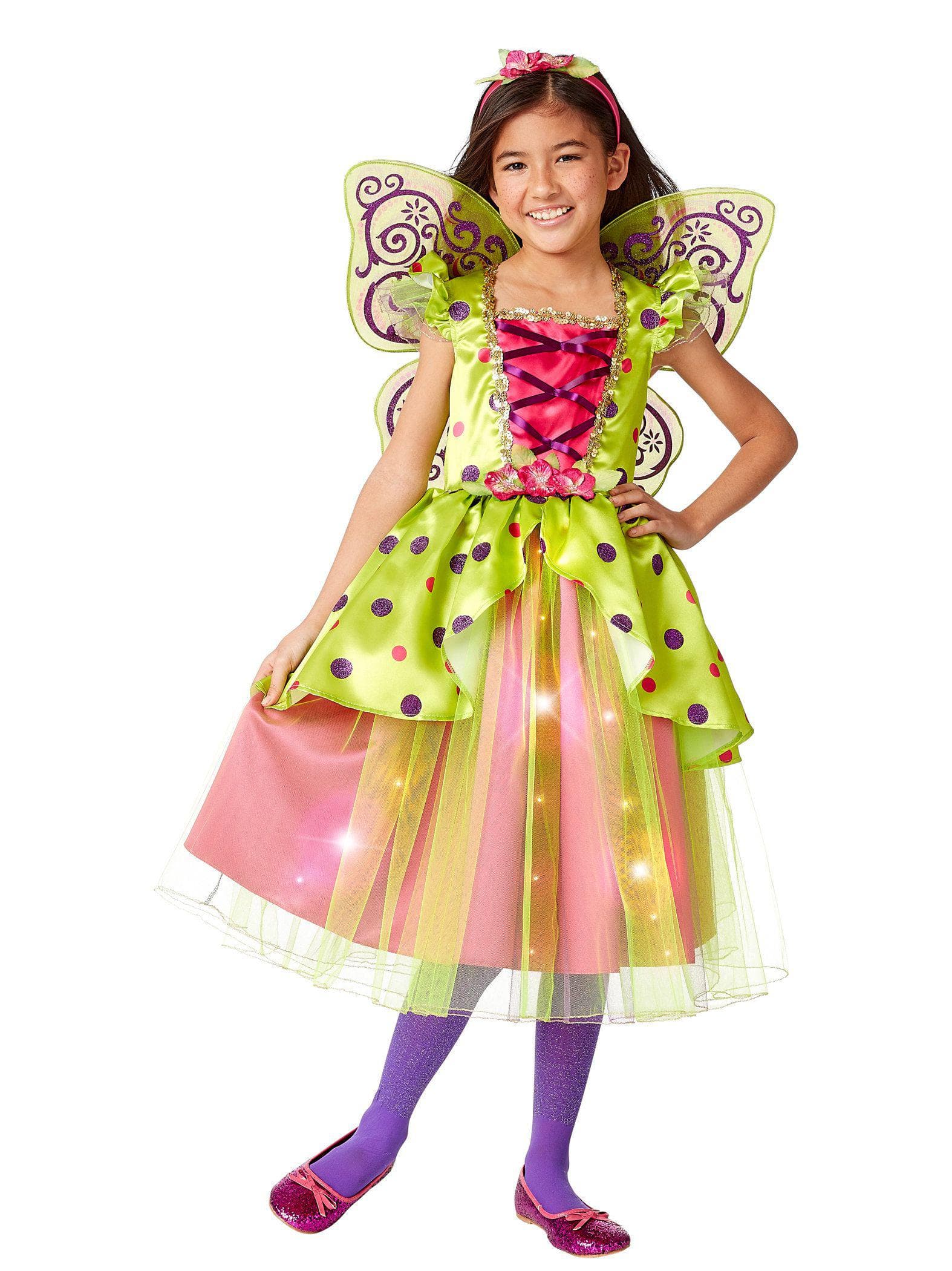 Girls' Light-Up Limelight Fairy Costume Girls' Light-Up Limelight Fairy Costume