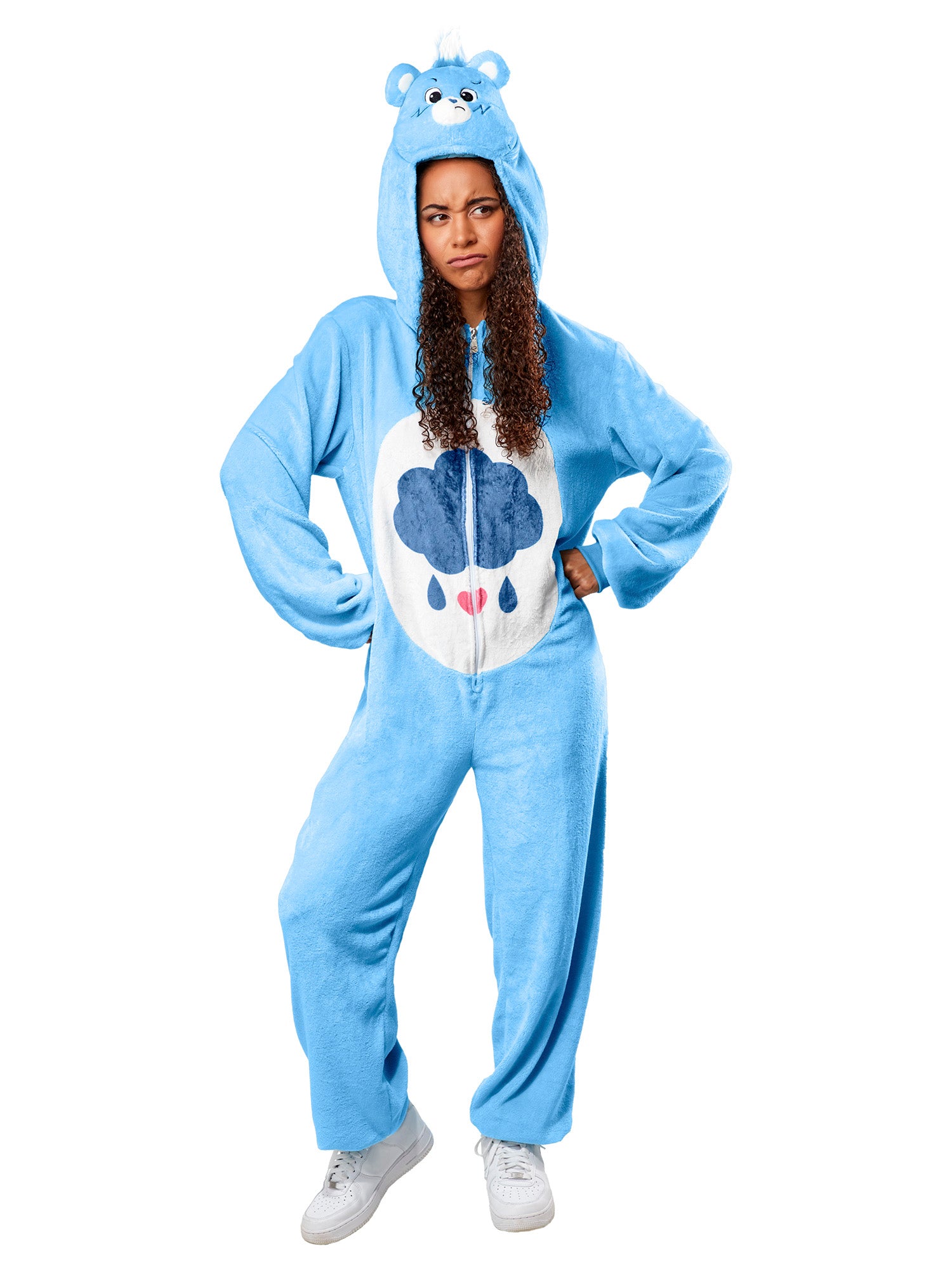 Adult Care Bears Grumpy Bear Zipsters Costume - costumes.com