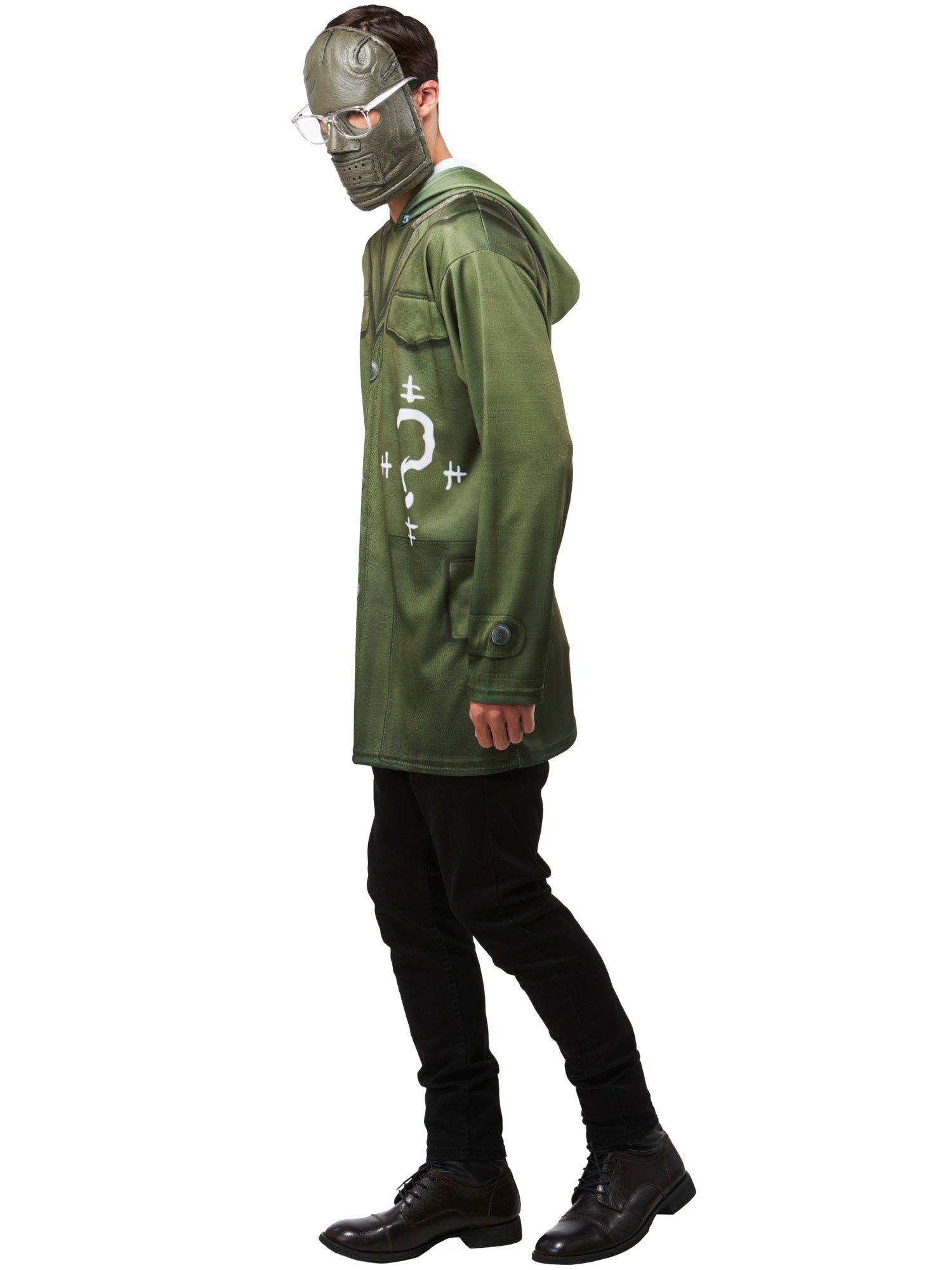 Men's The Batman Riddler Top and Mask Set - costumes.com