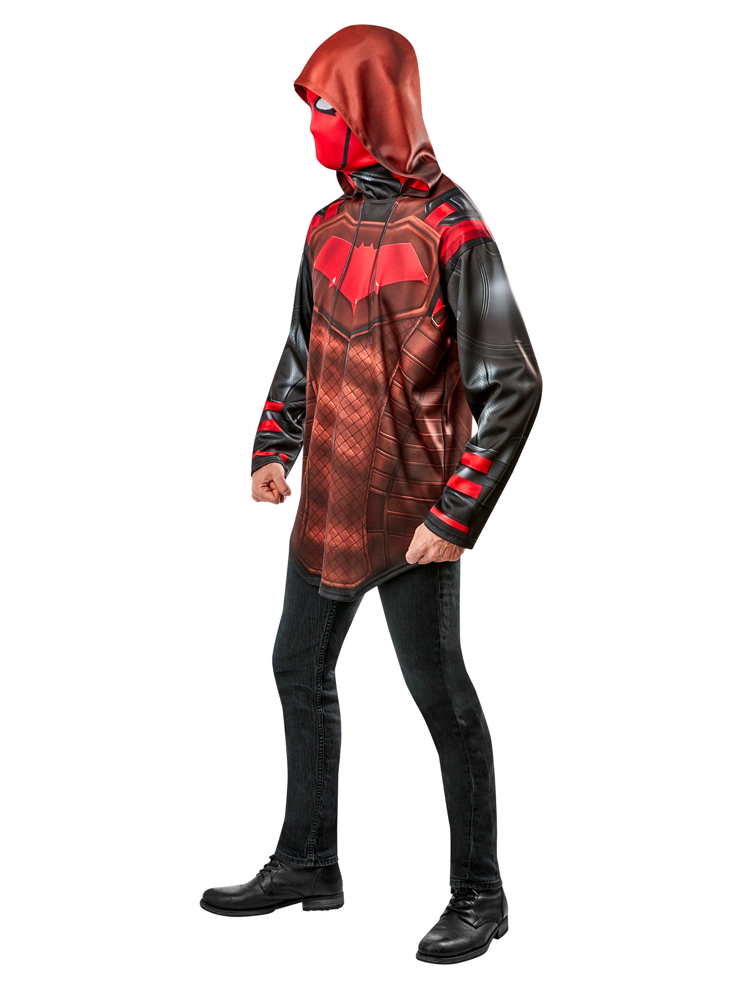 Men's Gotham Knights Red Hood Costume Top and Mask Set - costumes.com