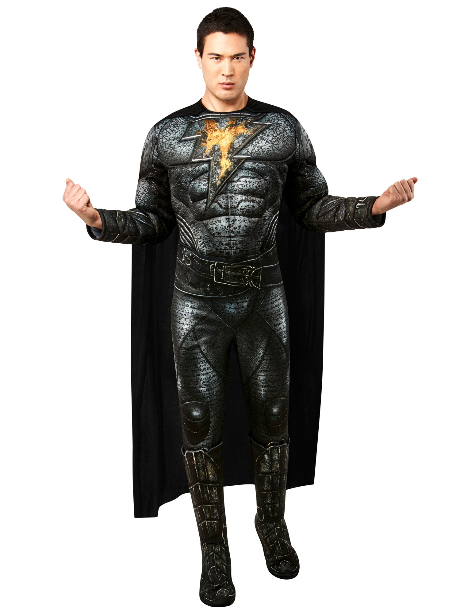 Men's DC Comics Black Adam Muscle Chest Costume - Deluxe - costumes.com
