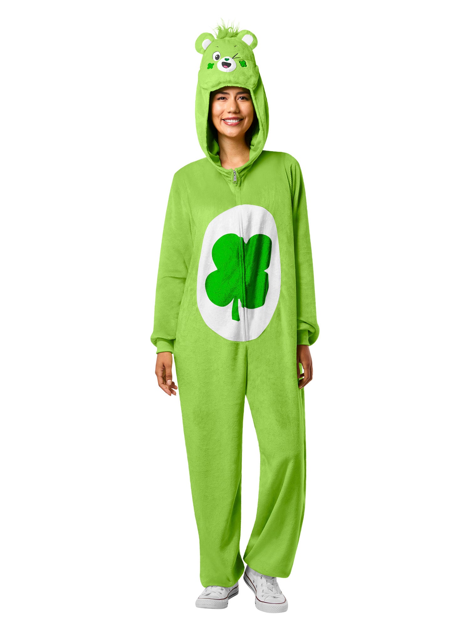 Adult Care Bears Good Luck Bear Zipsters Costume - costumes.com