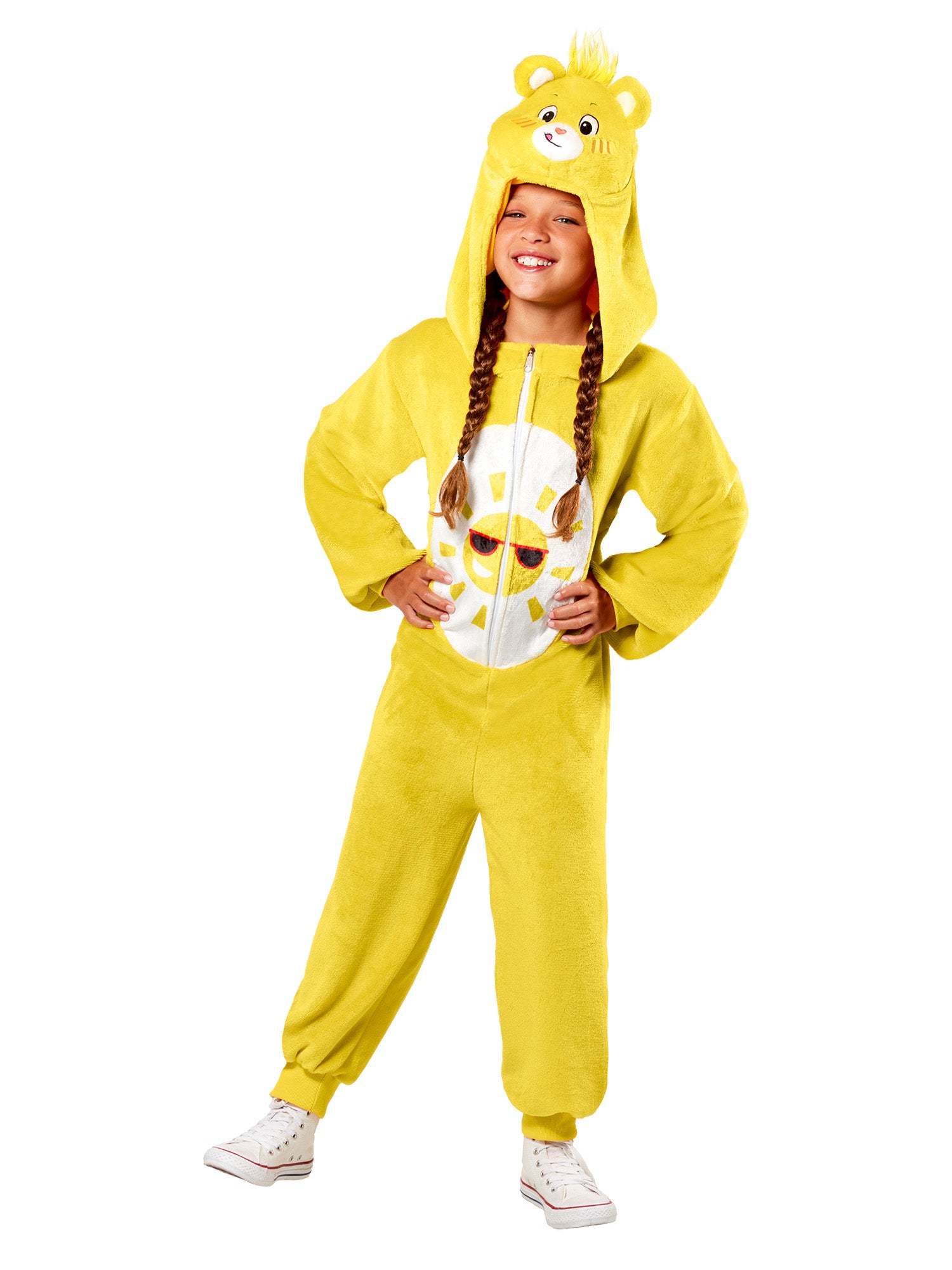 Kids' Care Bears Funshine Bear Zipsters Costume - costumes.com