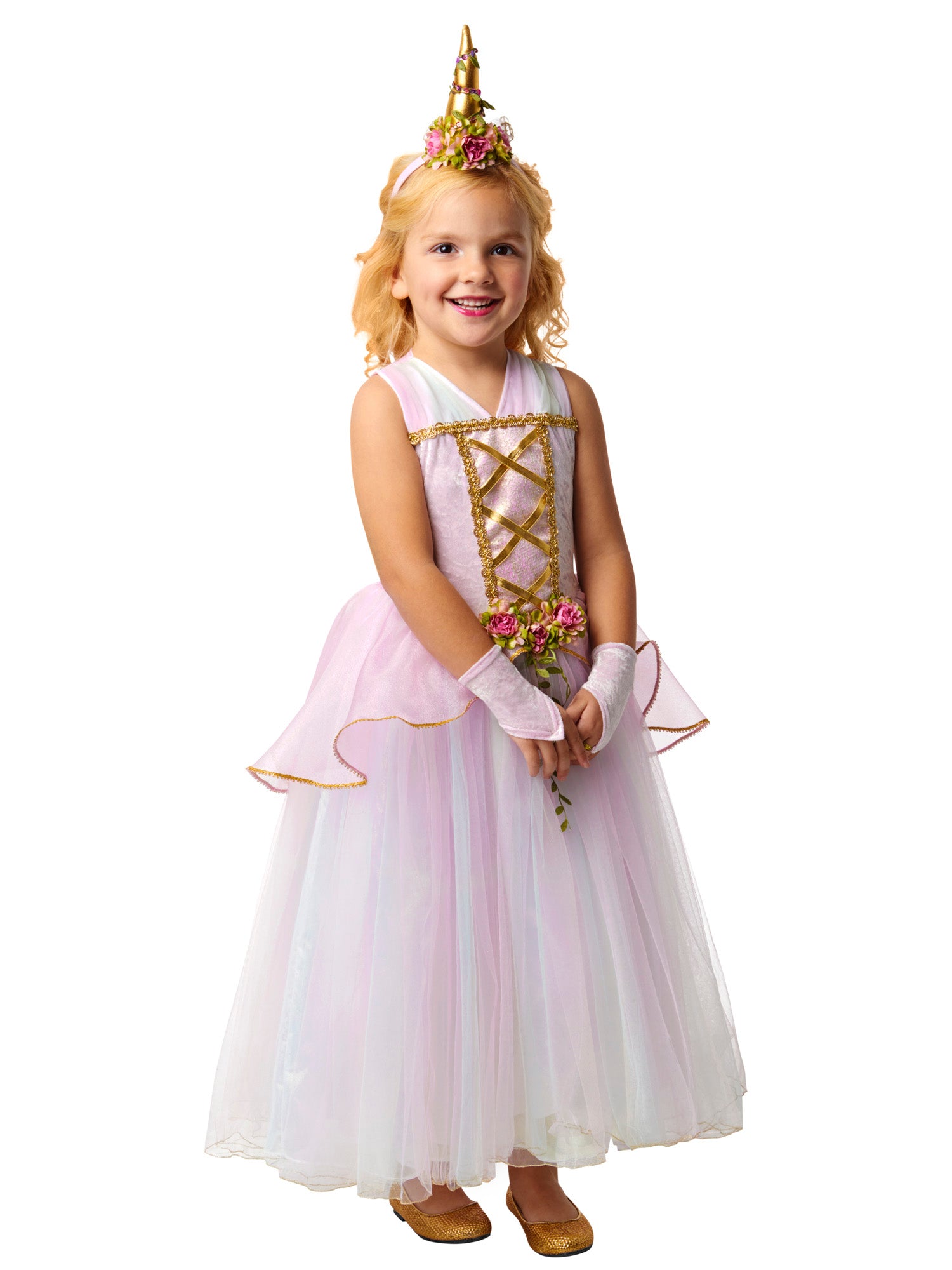 Girls' Pastel Unicorn Princess Costume - costumes.com