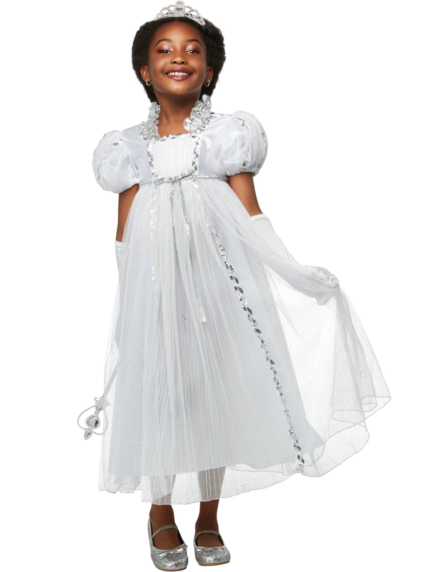 Girls' Angelic White Princess Costume - costumes.com