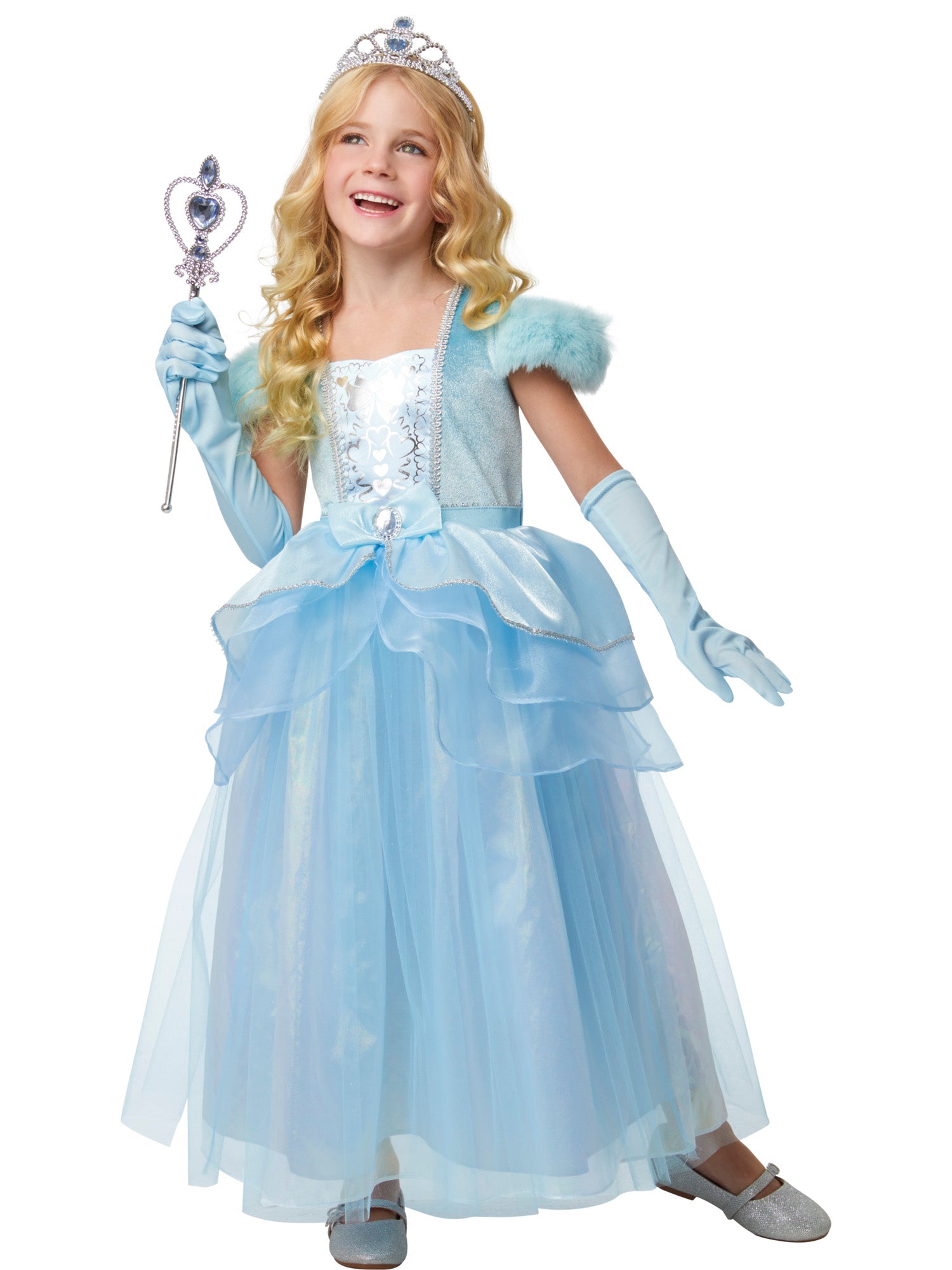Girls' Frosty Blue Princess Costume - costumes.com