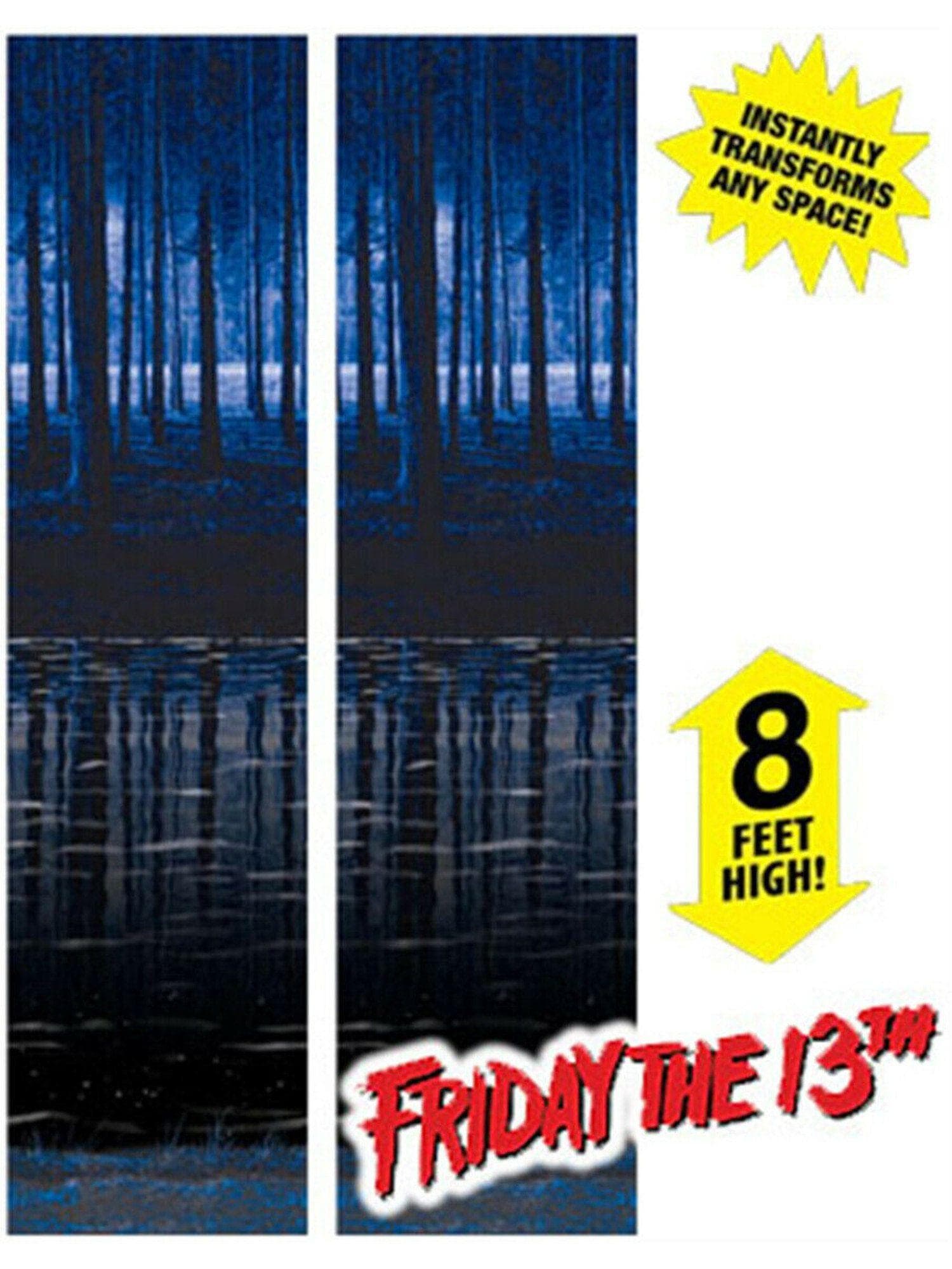Friday the 13th Crystal Lake Forest 8 Foot Wall Decoration - costumes.com