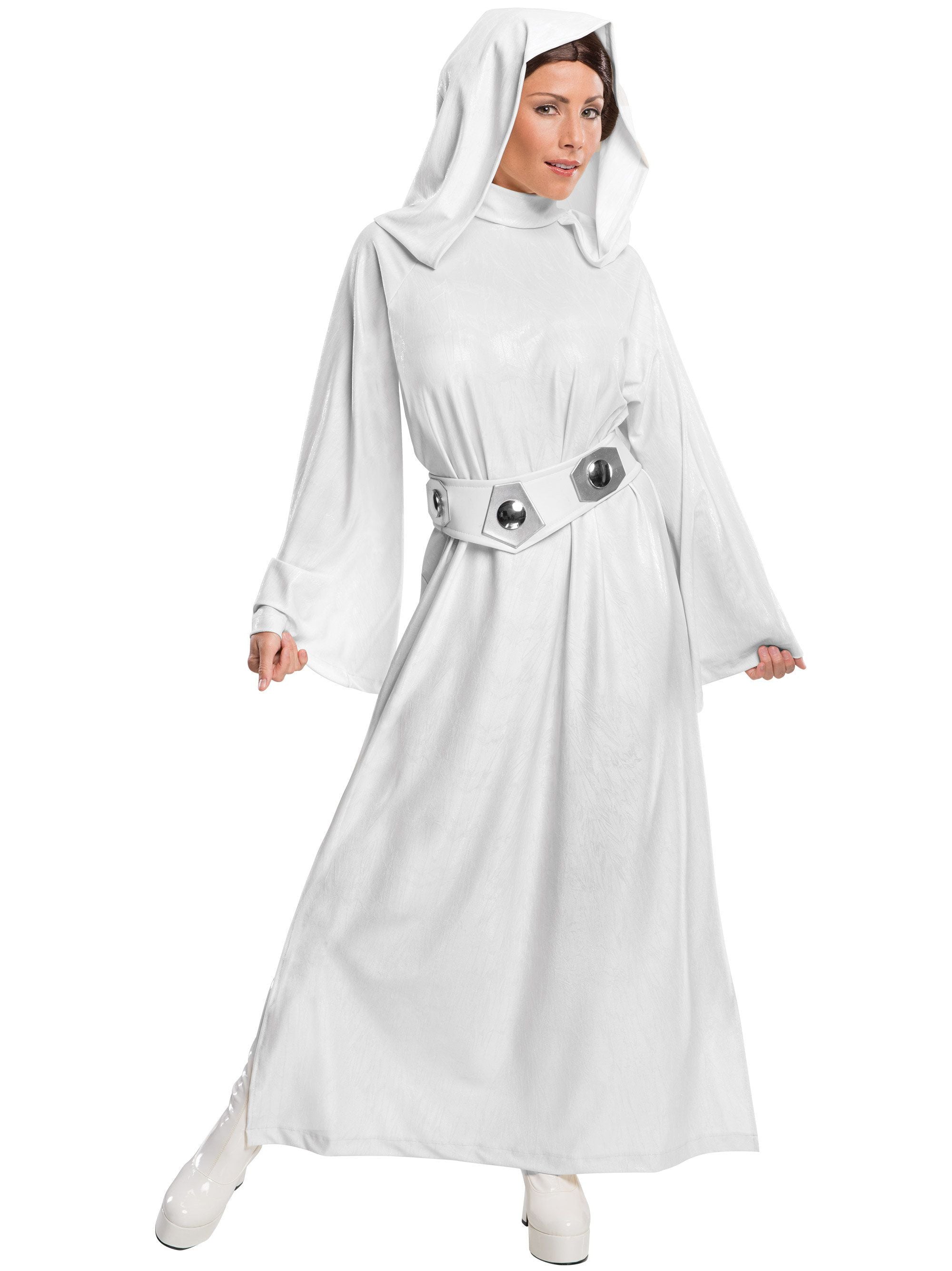 Women's Star Wars Classic Princess Leia Hooded Dress Costume - Deluxe - costumes.com