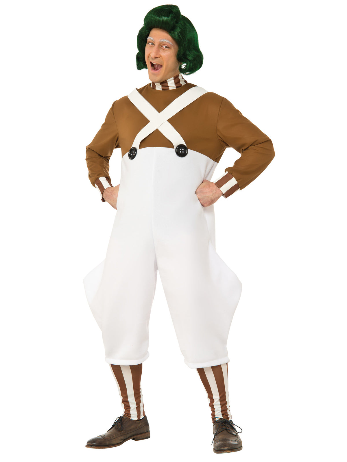 Adult Willy Wonka and the Chocolate Factory Oompa Loompa Costume - Deluxe - costumes.com