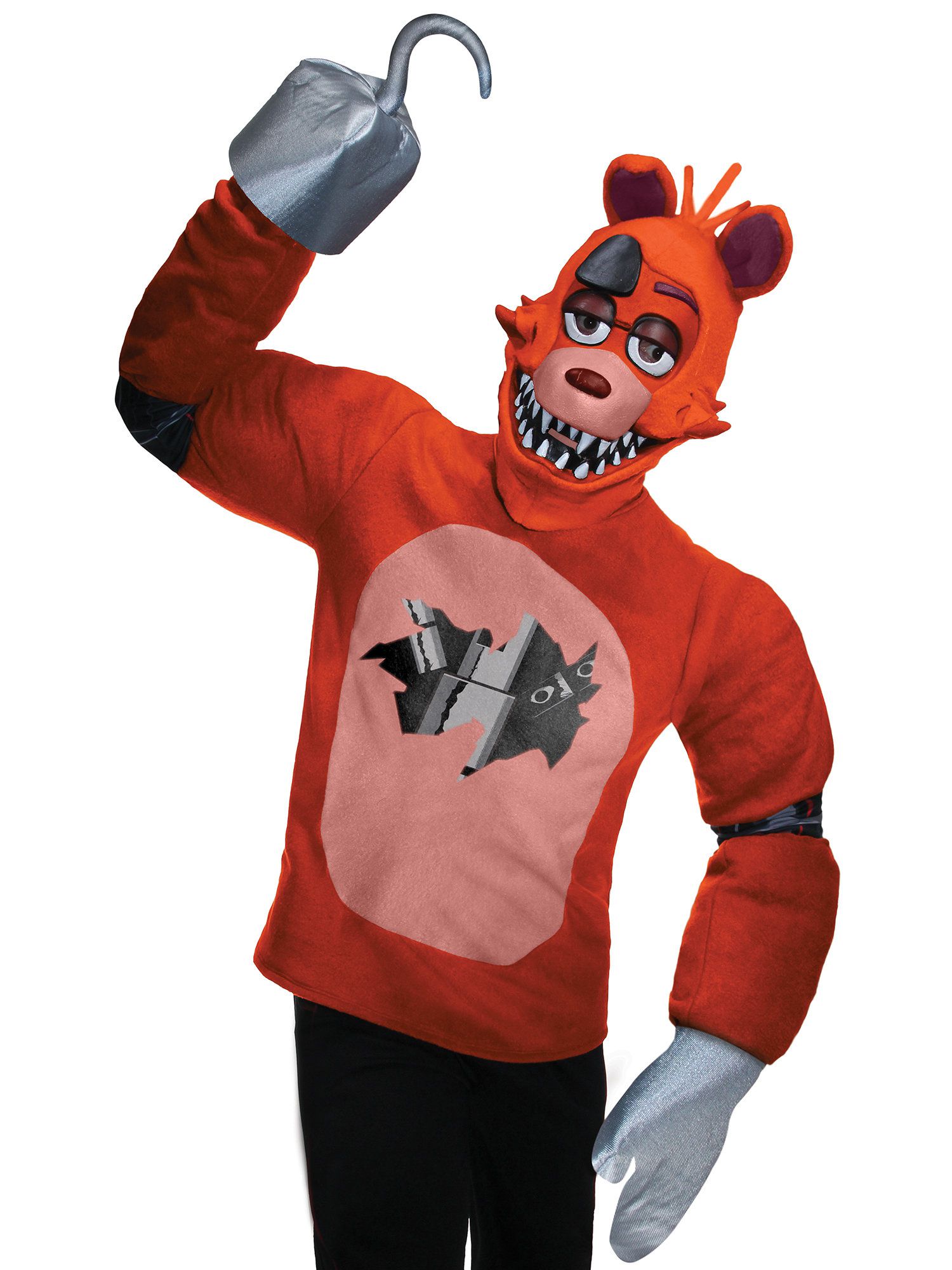 Adult Five Nights at Freddy's Foxy Costume Top, Mitts and Mask - costumes.com