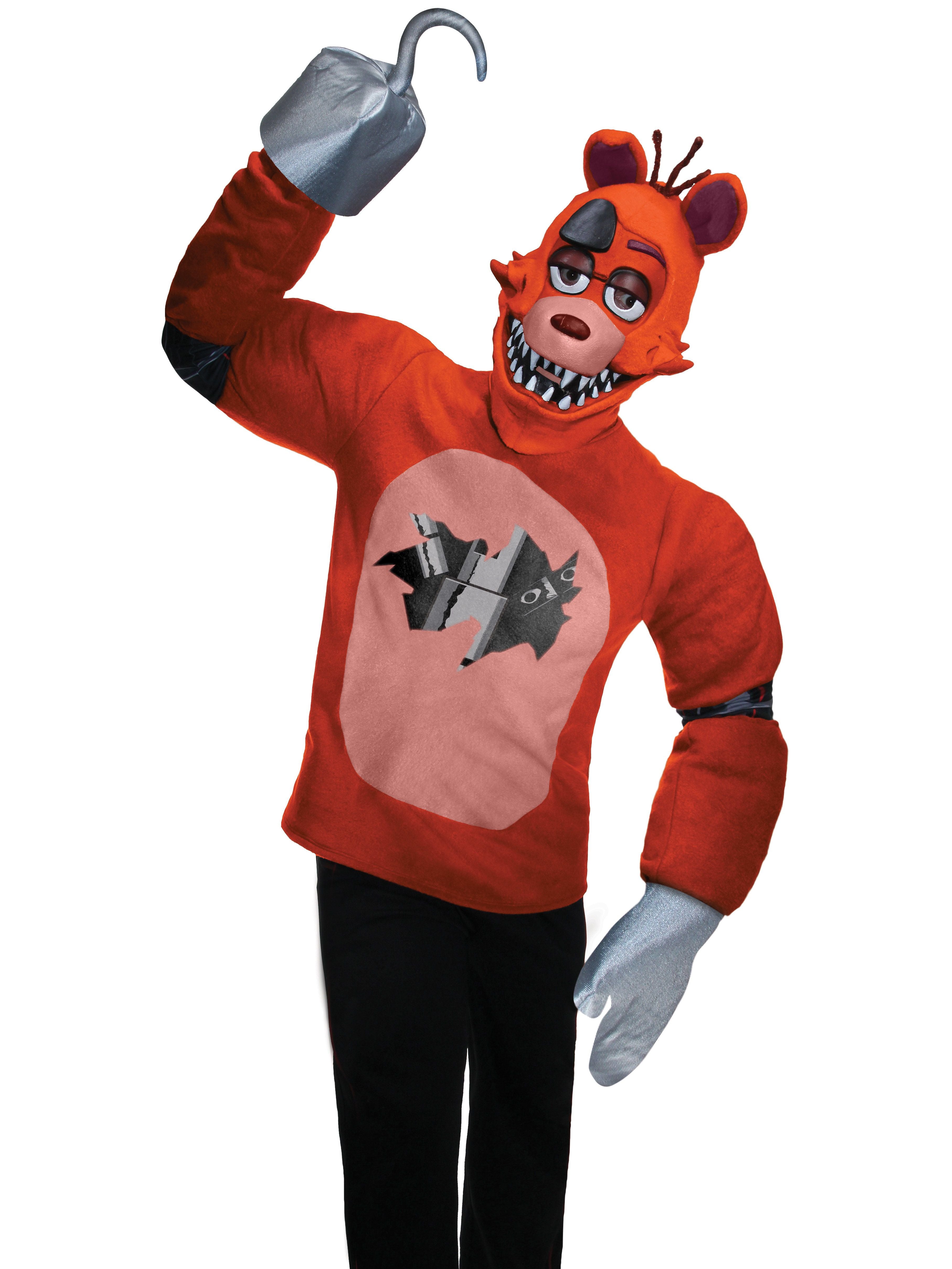 Adult Five Nights at Freddy's Foxy Costume Top, Mitts and Mask - costumes.com