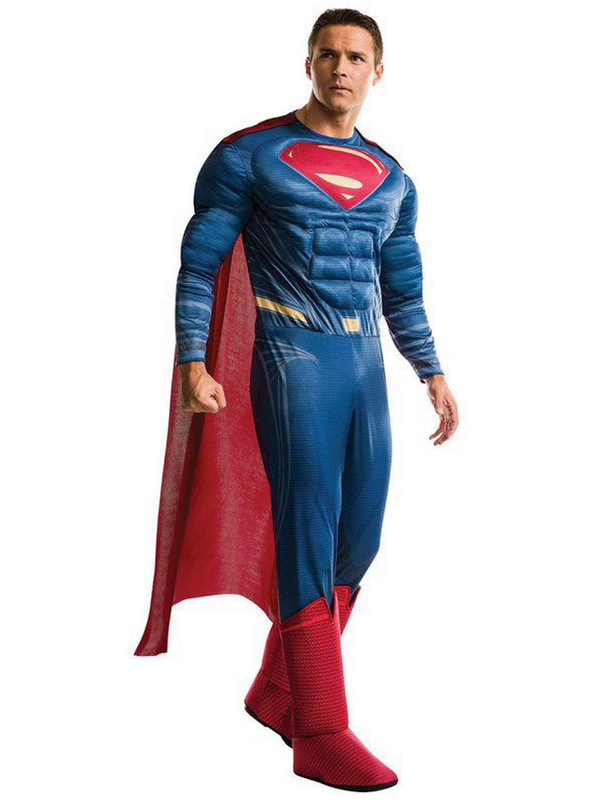 Men's Justice League Superman Muscle Chest Costume - Deluxe - costumes.com