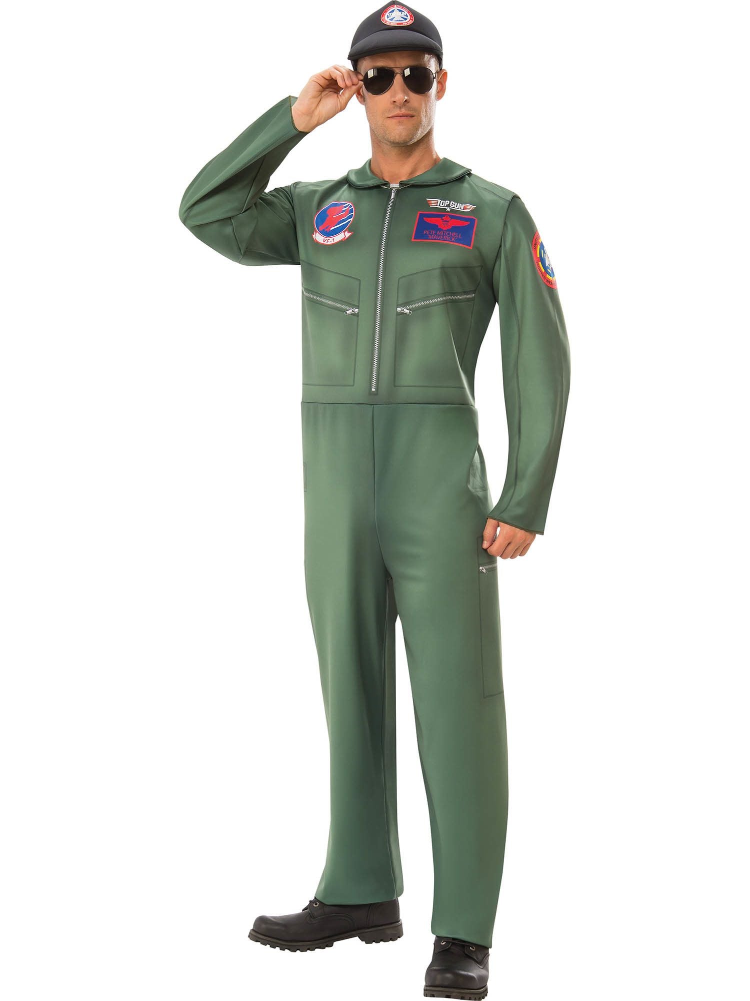 Men's Top Gun Flight Suit Costume - costumes.com