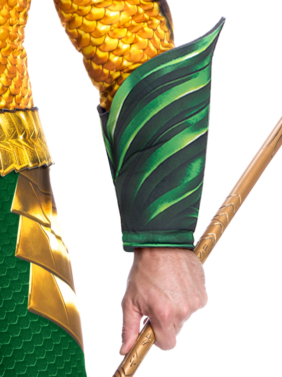 Men's Aquaman Padded Jumpsuit Costume - Deluxe - costumes.com