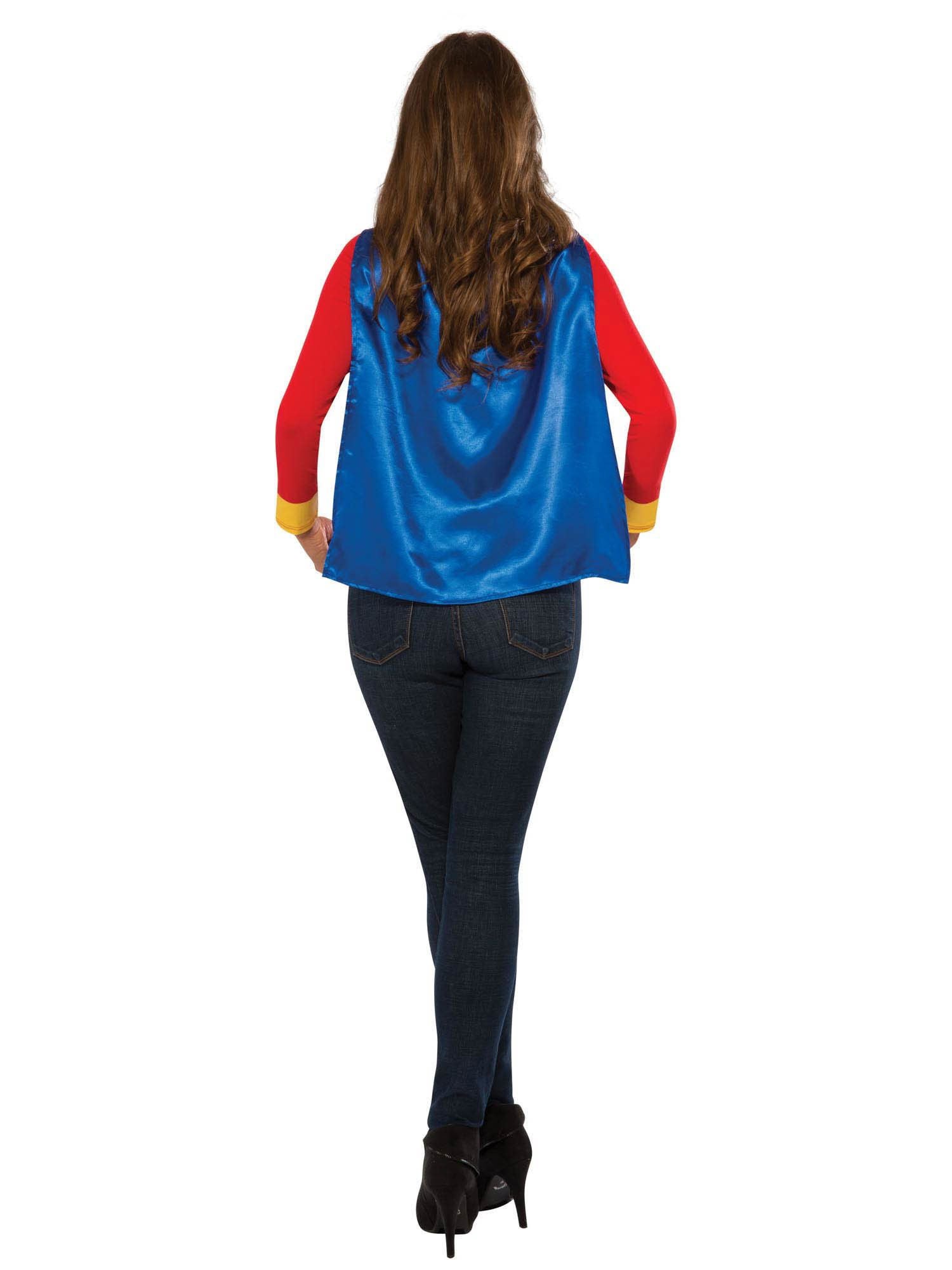 Women's Wonder Woman Shirt with Cape - costumes.com