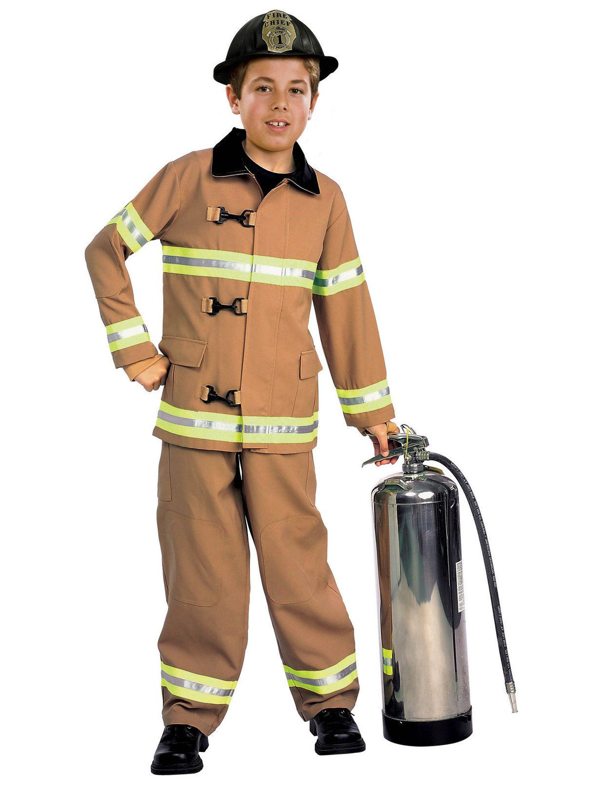 Boys' Tan Firefighter Costume - costumes.com