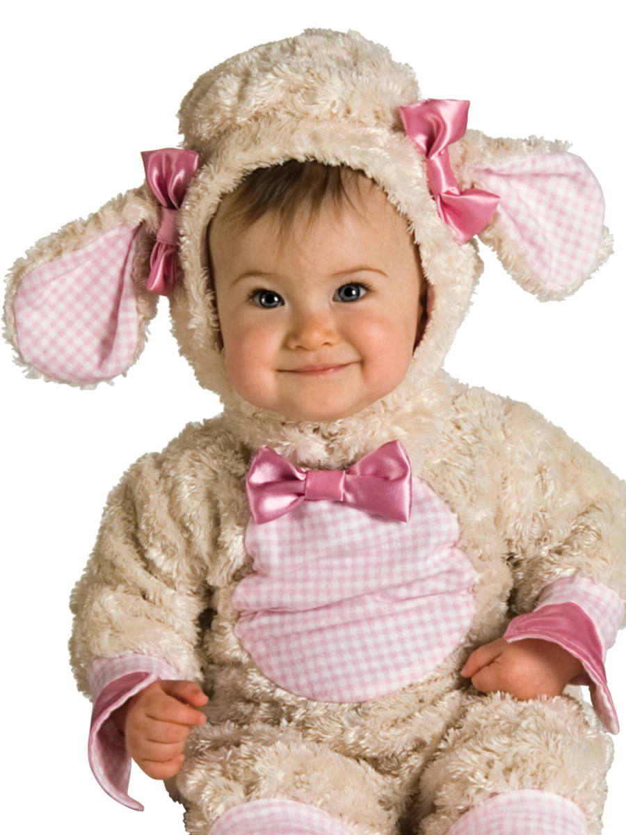 Fuzzy Pink Lamb Costume for Babies and Toddlers - costumes.com