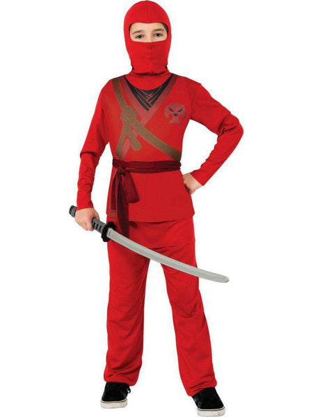 Kids' Red Ninja Costume