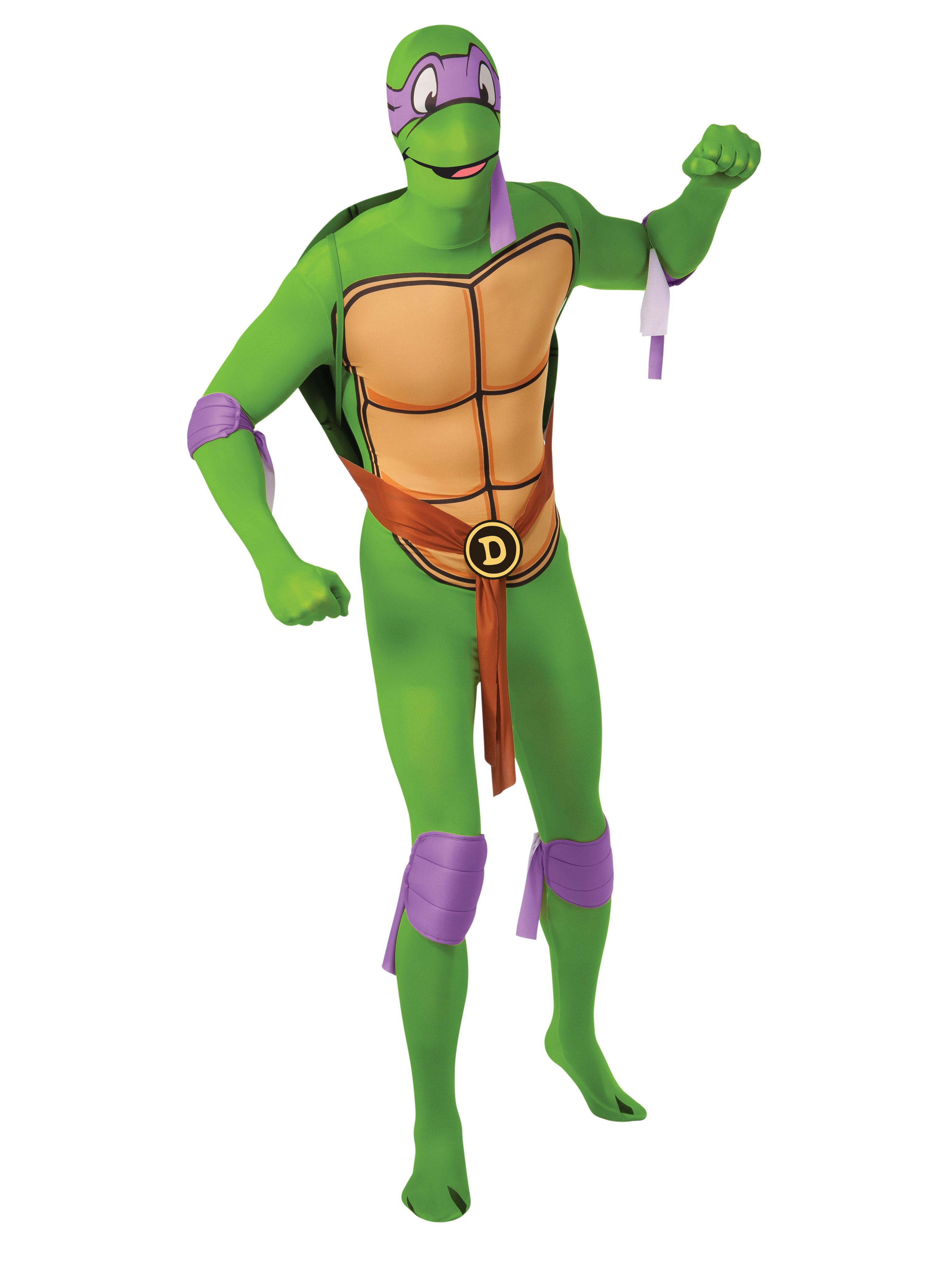 Men's Teenage Mutant Ninja Turtles Donatello 2nd Skin Bodysuit Costume - costumes.com