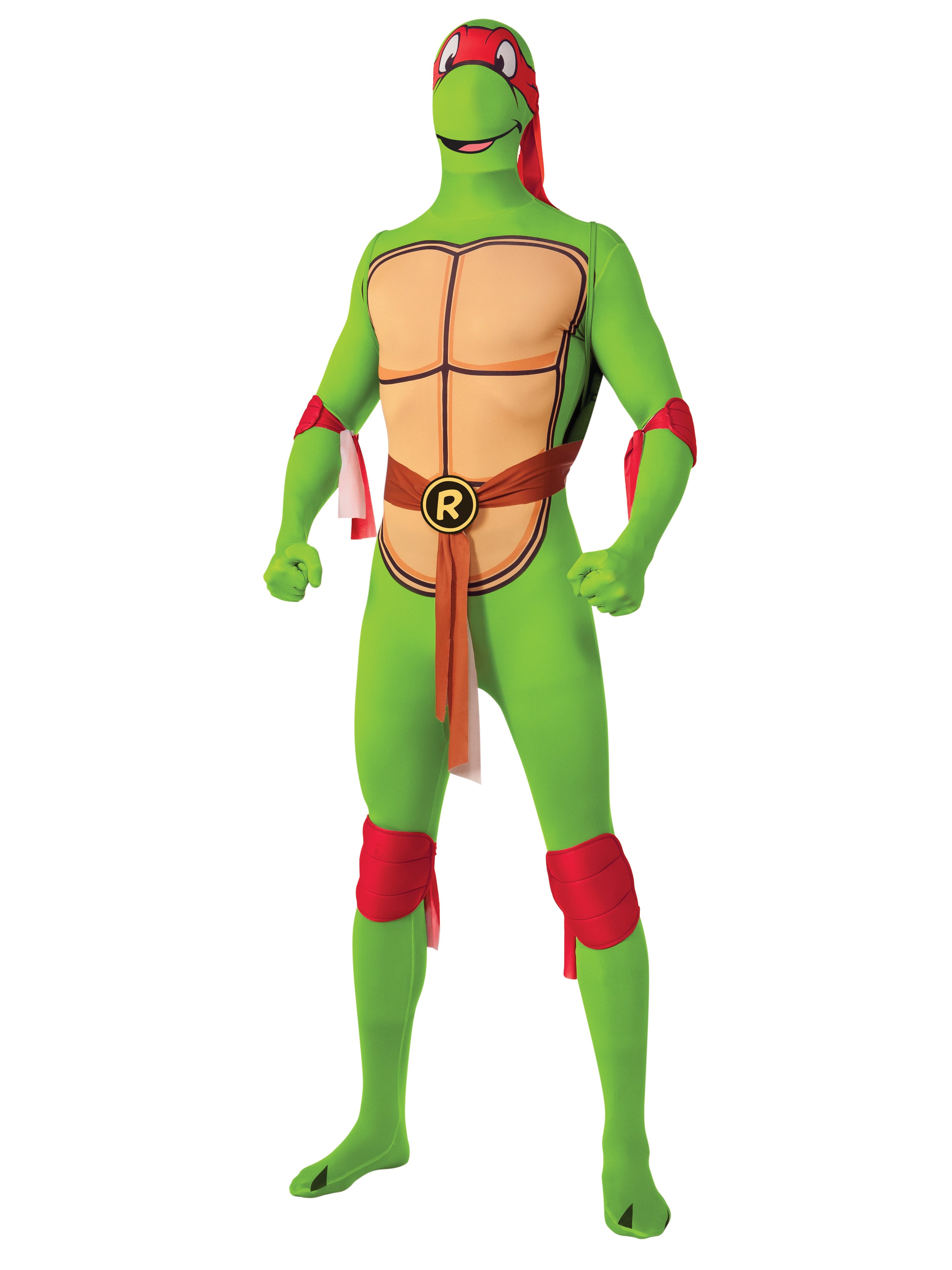 Men's Teenage Mutant Ninja Turtles Raphael 2nd Skin Bodysuit Costume - costumes.com
