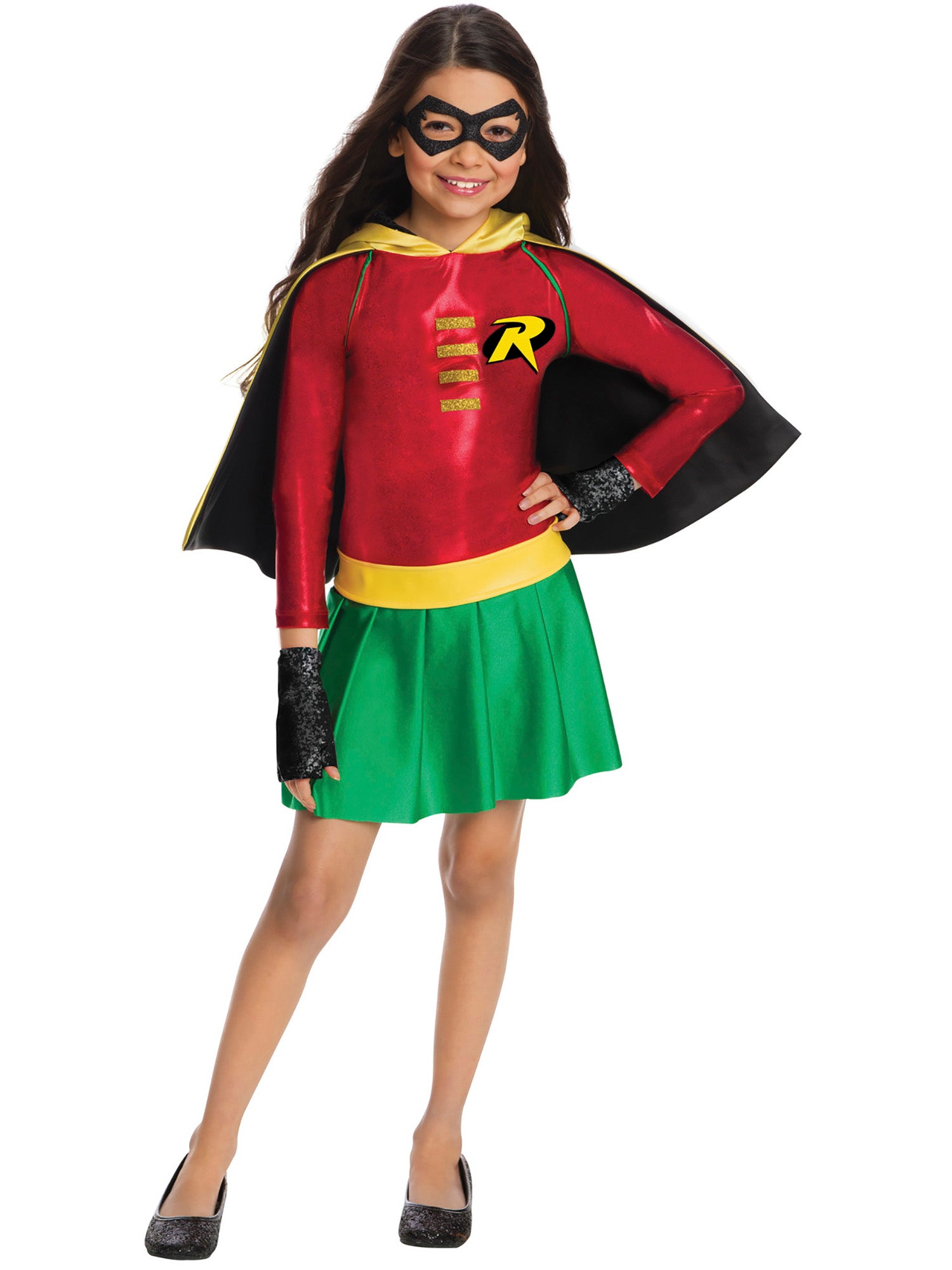 Girls' DC Comics Teen Titans Robin Dress - Deluxe - costumes.com