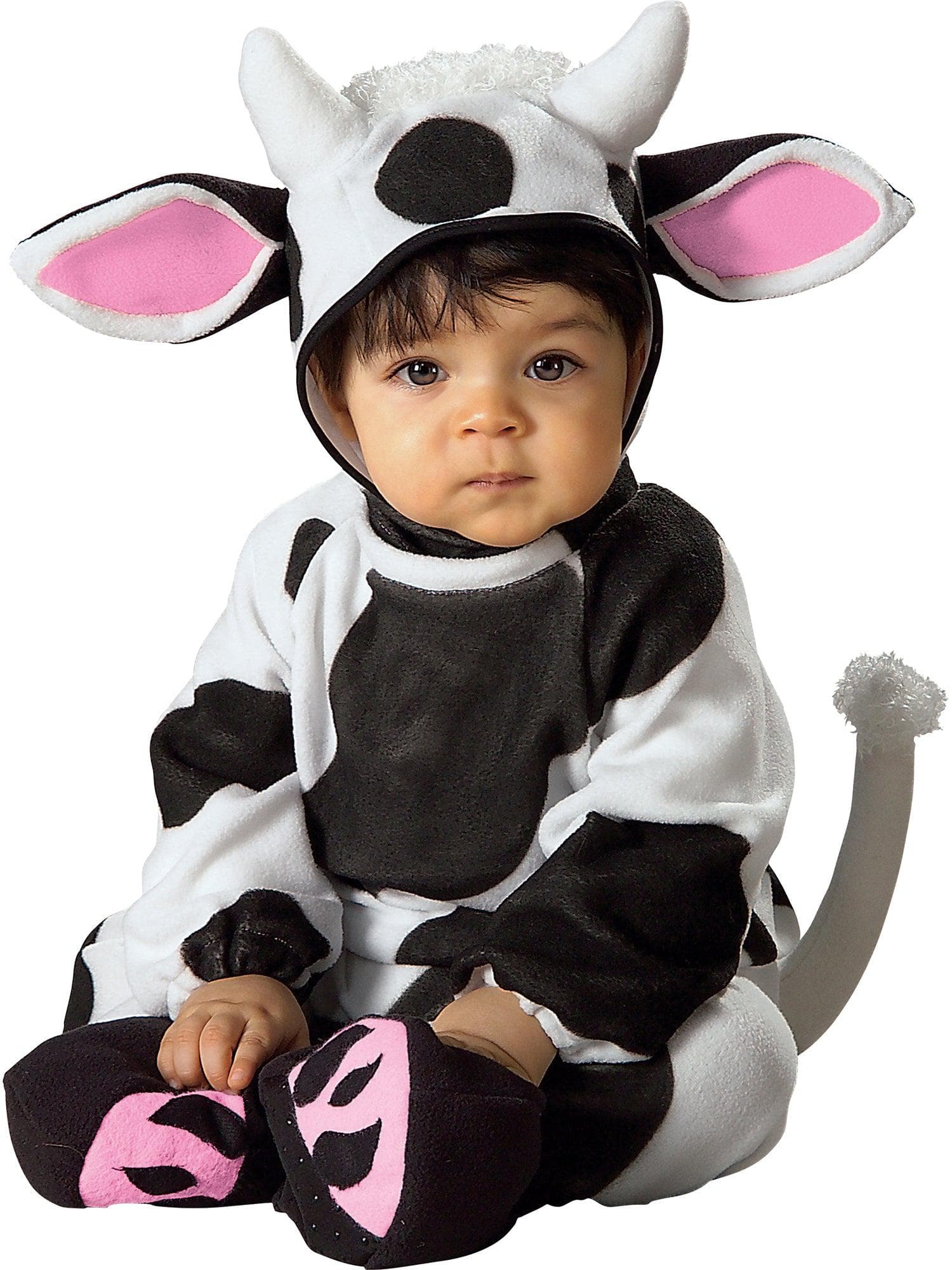 Black and White Cozy Cow Costume for Babies - costumes.com