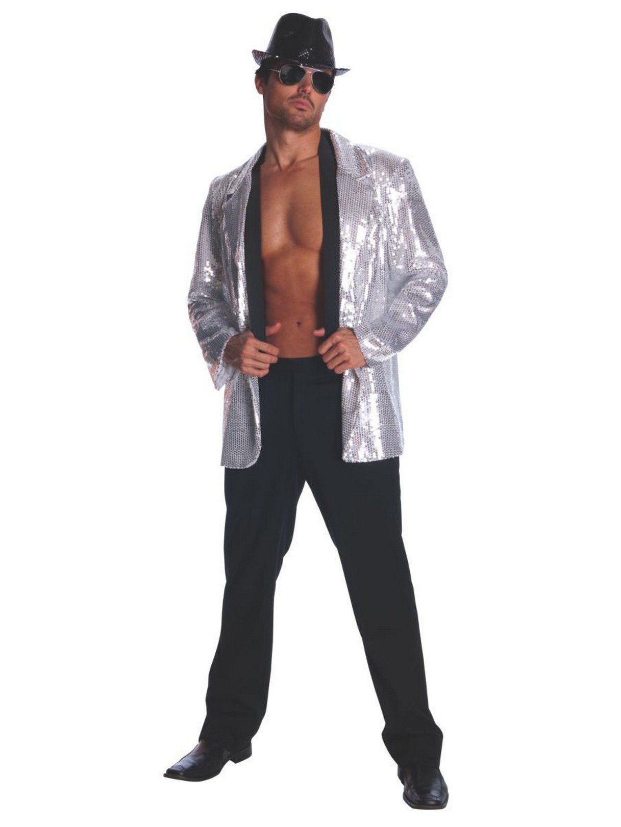 Adult Silver Sequin Costume - costumes.com