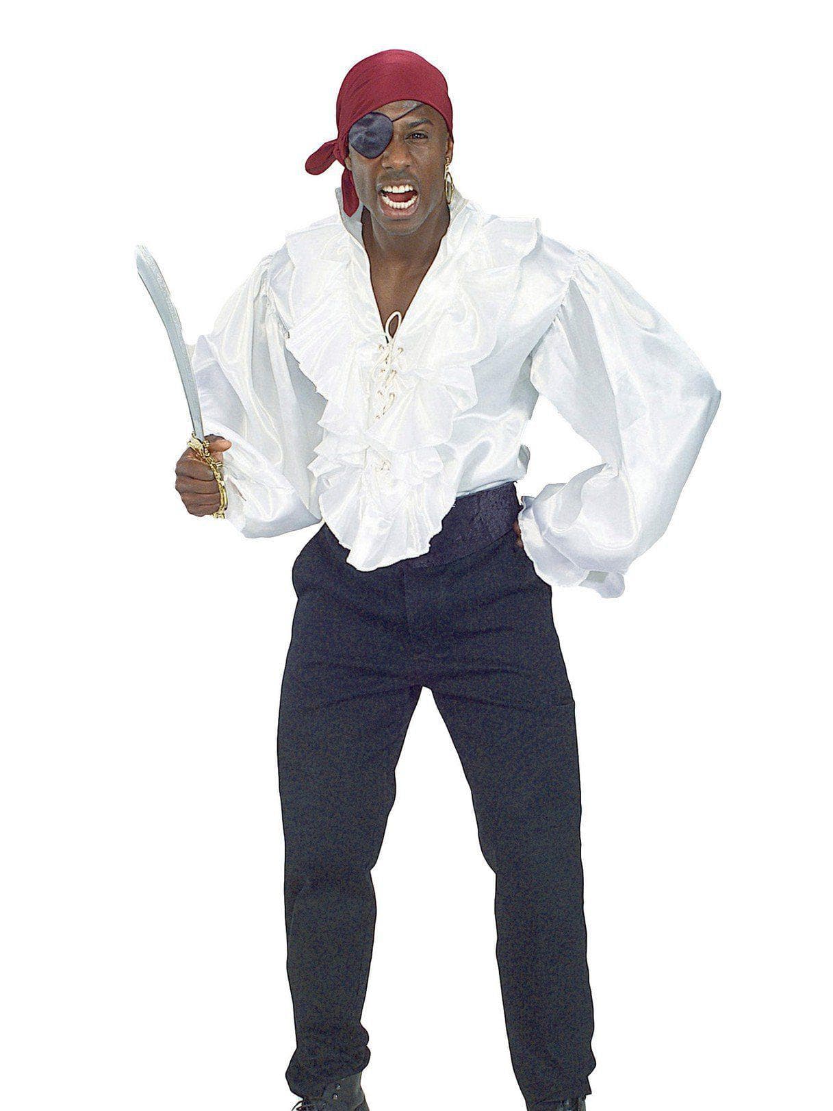 Adult Satin Pirate Shirt Costume - costumes.com