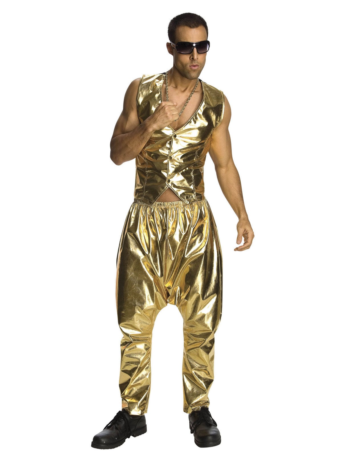 Men's 1990's MC Gold Pants - costumes.com