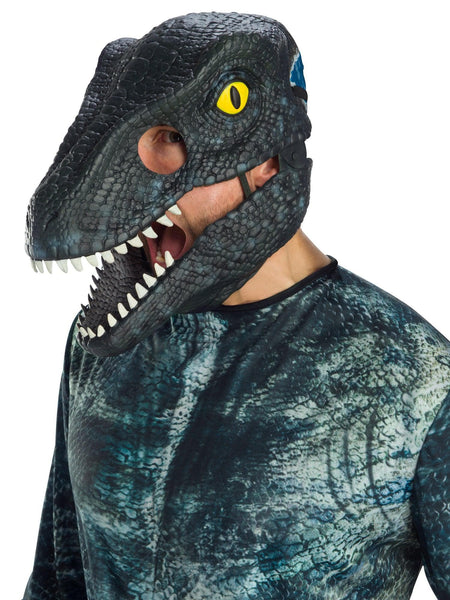 Adult Jurassic World Velociraptor Movable Jaw Mask