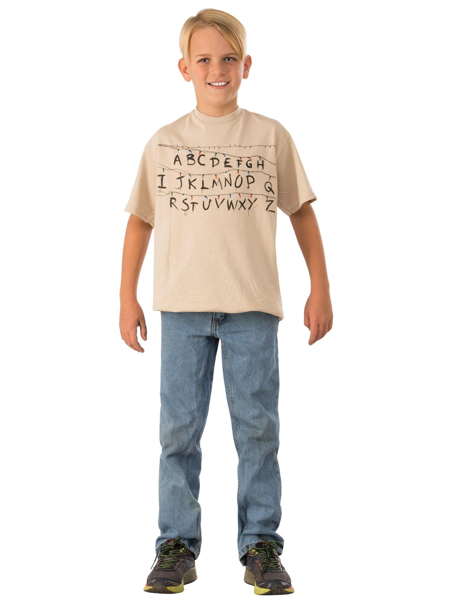 Kids' Stranger Things Alphabet Wall T-Shirt - costumes.com