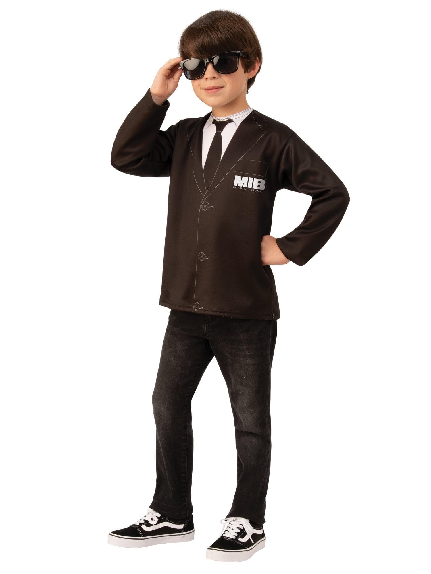 Boys' Men In Black 4 Agent H Costume Top Boys' Men In Black 4 Agent H Costume Top