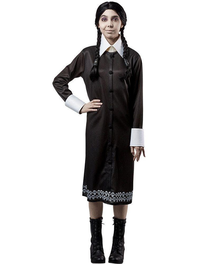 Women's The Addams Family Animated Movie Wednesday Addams Costume - Deluxe - costumes.com