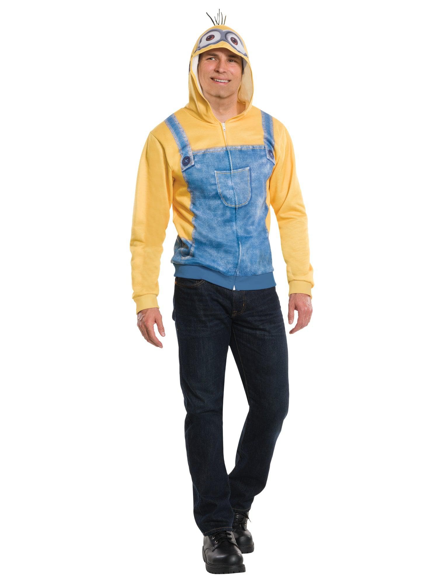 Adult Despicable Me Minion Hooded Top - costumes.com