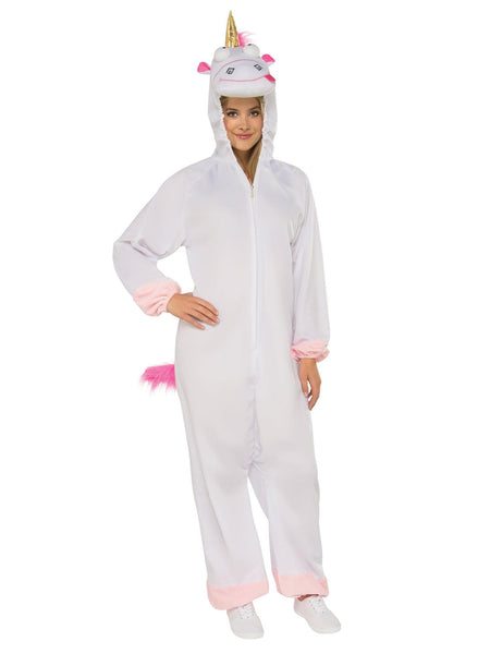 Women's Despicable Me Fluffy Unicorn Jumpsuit Costume