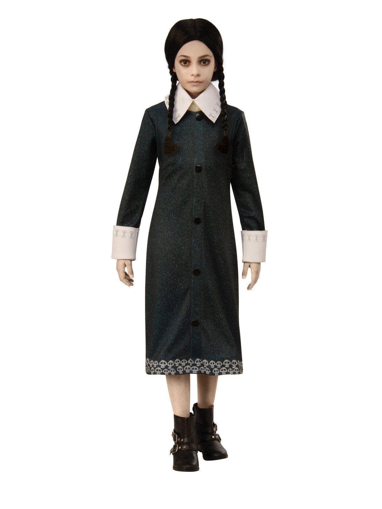 Girls' The Addams Family Animated Movie Wednesday Addams Costume - costumes.com
