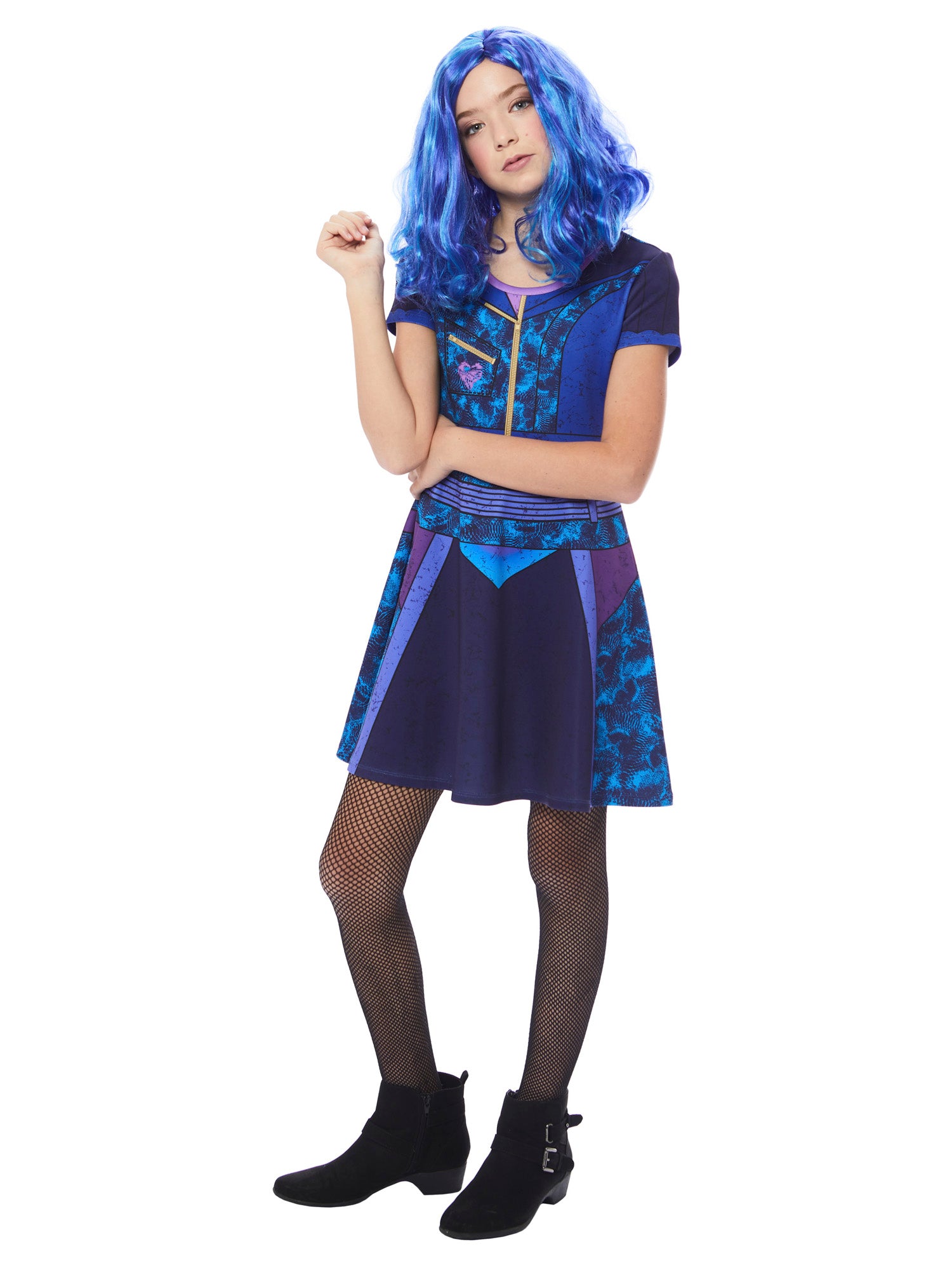 Girls' Disney Descendants Mal Dress - costumes.com
