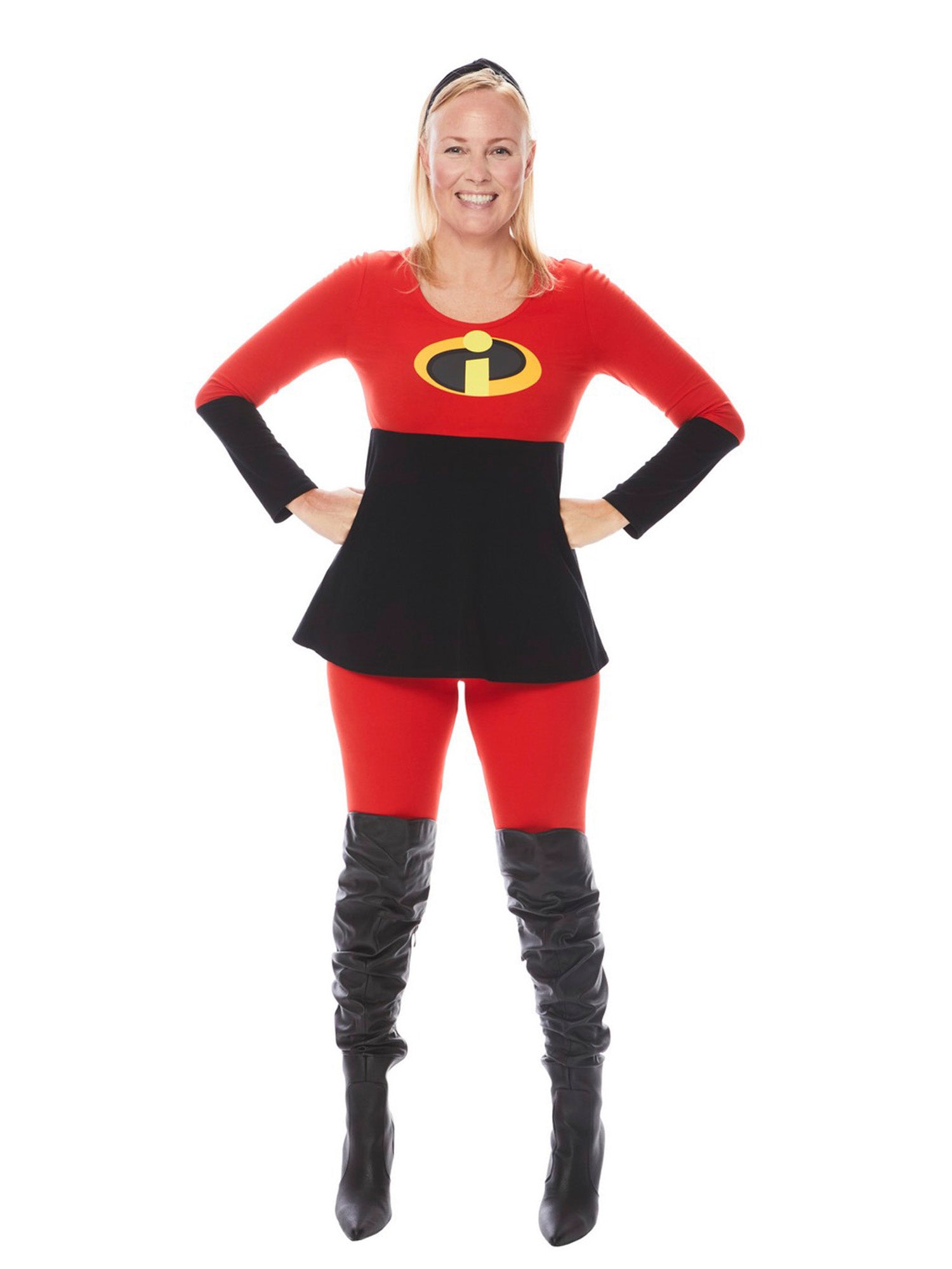 Women's The Incredibles Mrs. Incredible Tunic and Leggings Set - costumes.com