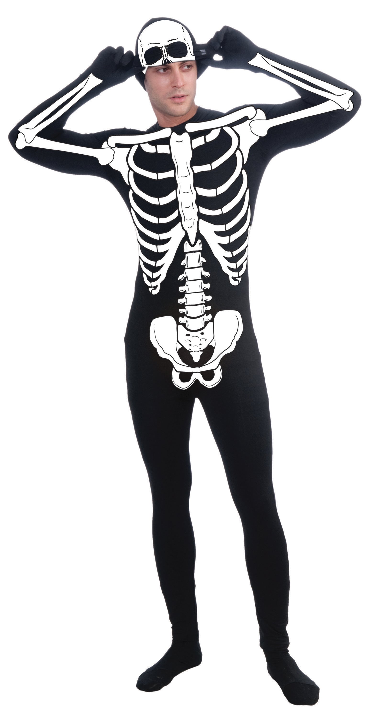 Men's Skeleton 2nd Skin Bodysuit Costume - costumes.com
