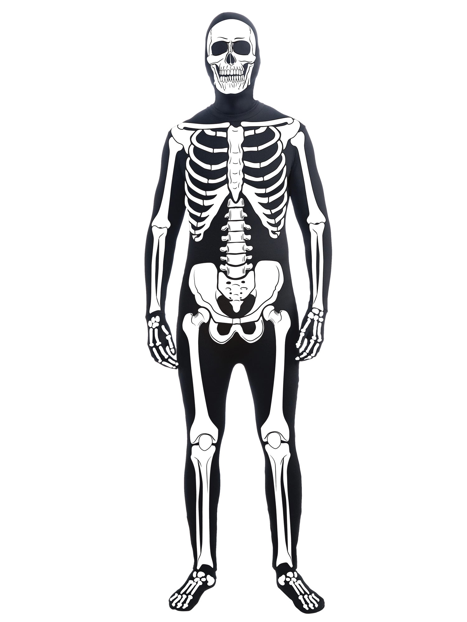 Men's Skeleton 2nd Skin Bodysuit Costume - costumes.com