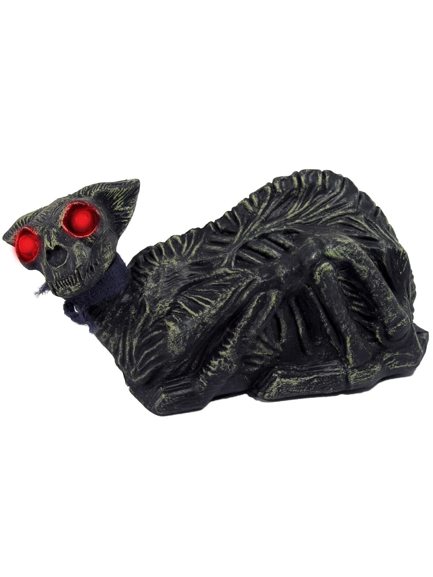 15-inch Spooky Cat Skeleton Decoration - costumes.com