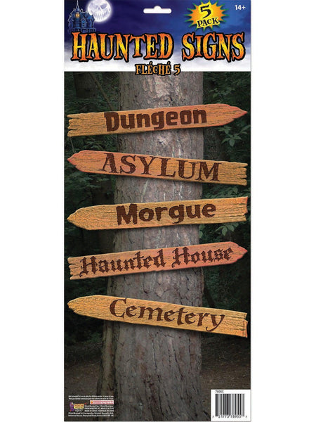 Haunted House Sign Set - 5 Piece