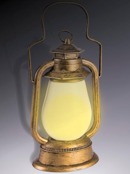8.5-inch Rustic Gold Light Up Lantern