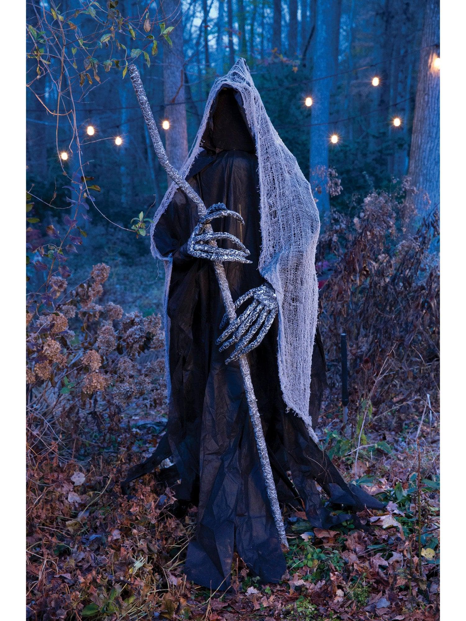 6 Foot Reaper with Staff Standing Prop - costumes.com